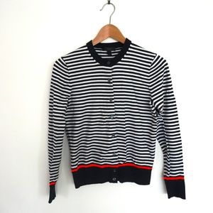 J Crew Stripe Jackie Cardigan